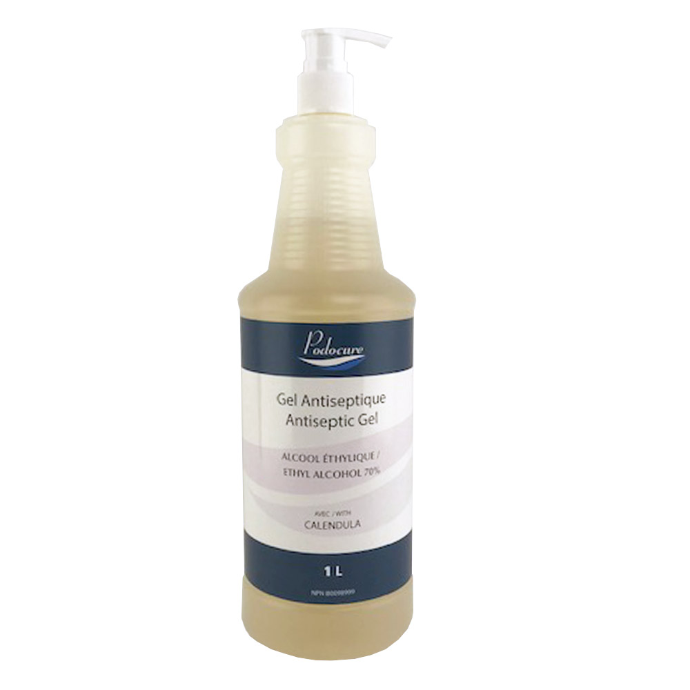 PODOCURE® Gel Antiseptique (70% d'alcool) 1 L