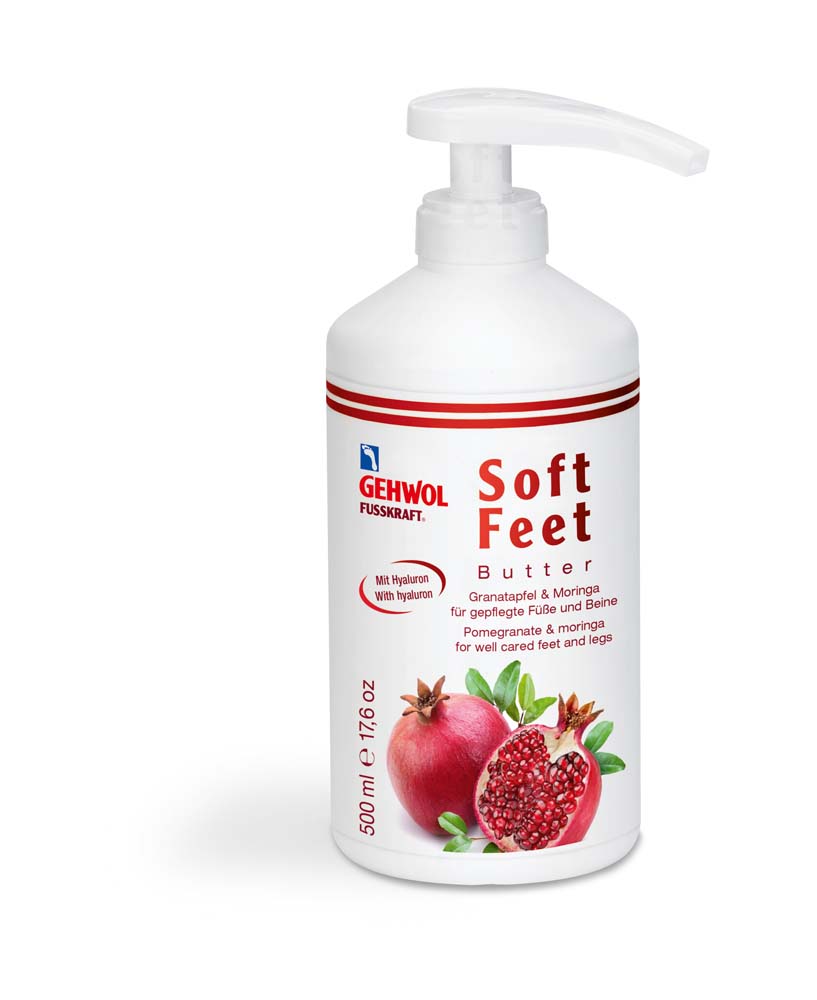 GEHWOL® FUSSKRAFT® Soft Feet Butter professional, pomegranate & moringa 500ml