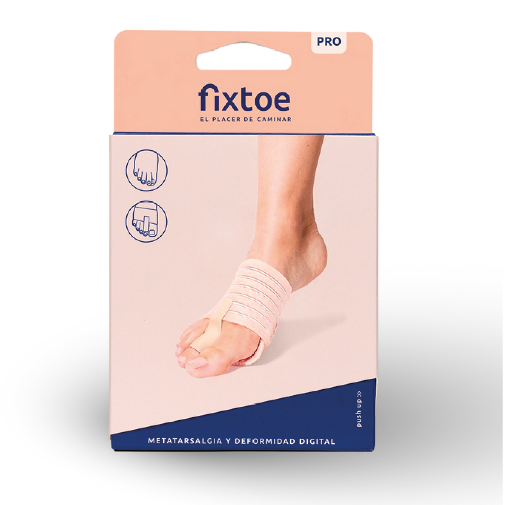 FIXTOE PRO - Protecteur et redresseur pour déformation des orteils - Taille Unique - Beige