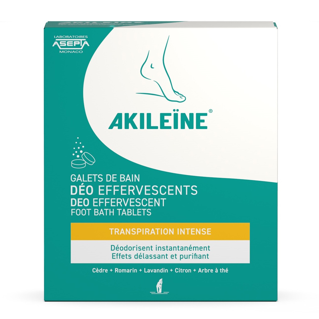 [AK-2344-P] AKILÉÏNE® FOOT BATH TABLETS - 50 x 12g