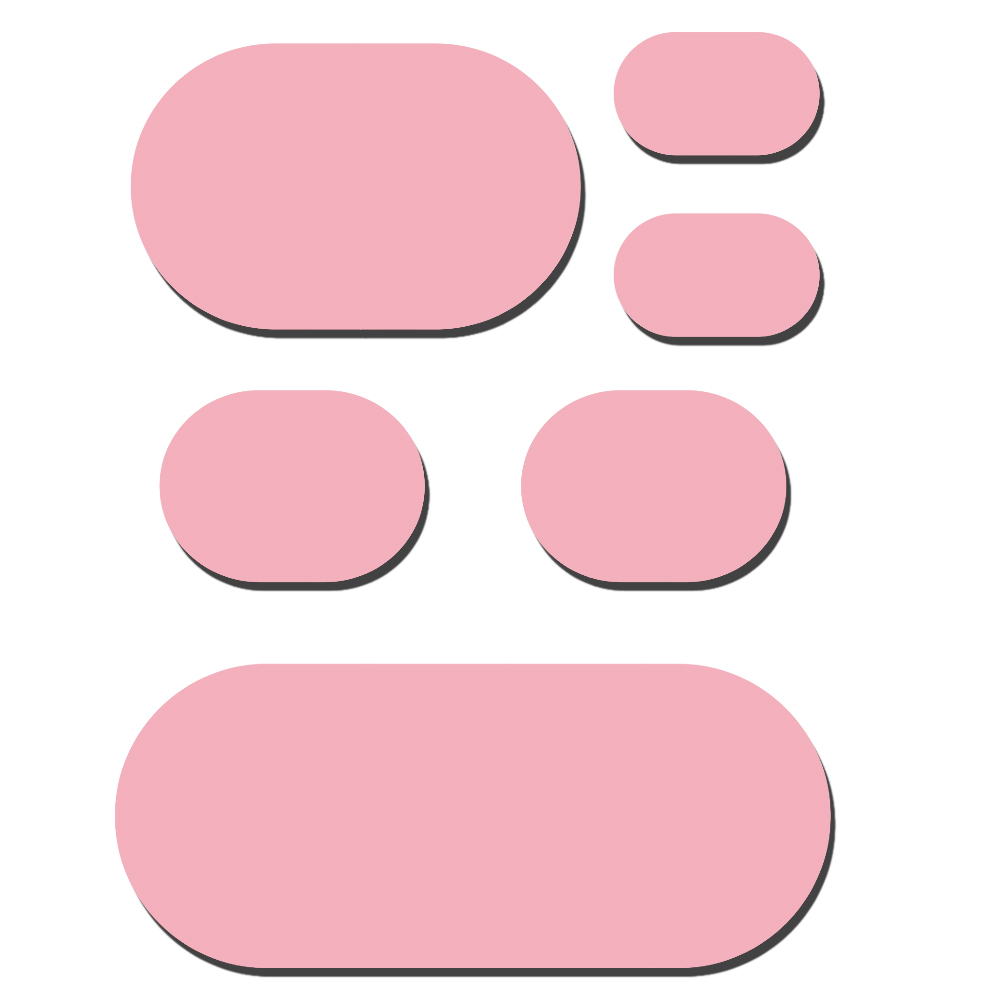 [7G38] PODOCURE® Coussinet Protecteur Adhésif en Mousse Souple (6 différentes formes) Rose