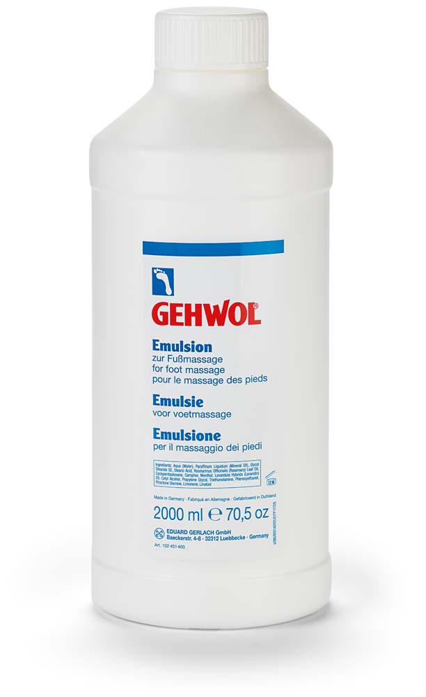 [GE 1124514] GEHWOL® Emulsion pour massage des pieds (sans pompe) 2000 ml